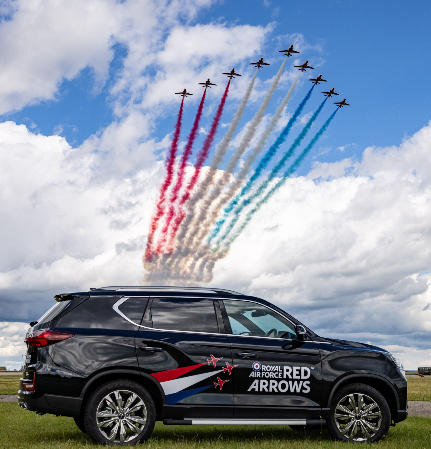 KGM Motors UK joins forces with the Red Arrows as Official Passenger Vehicle Partner