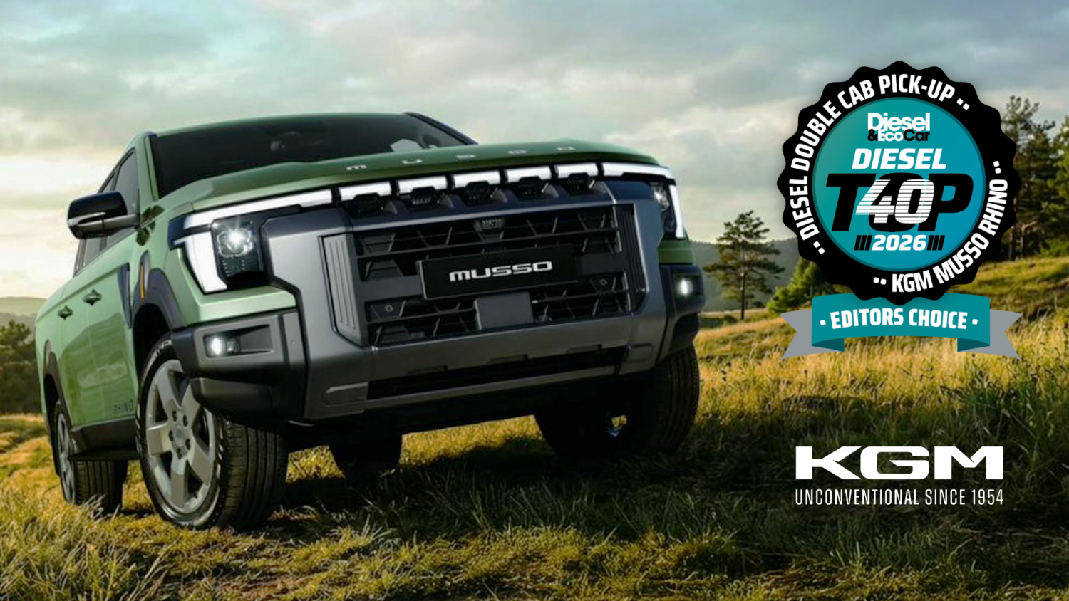 New KGM Musso continues award-winning run with Editor’s Choice honour in Diesel & EcoCar’s Diesel Top 40 2026