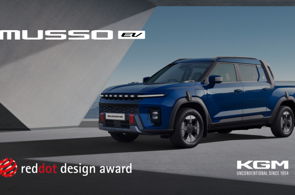 The all-new KGM Musso EV secures prestigious Red Dot Design Award 2026