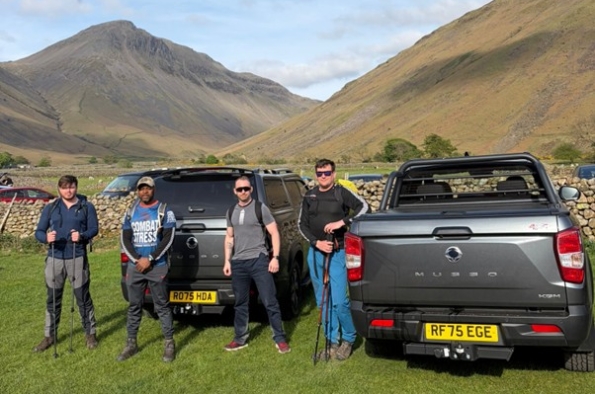 KGM Motors UK supports RAF Regiment military personnel as Three Peaks Challenge raises funds for Combat Stress